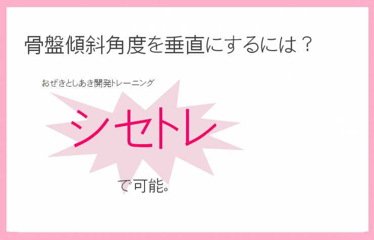 シセトレ　ボディメイク方法　部位痩せダイエットとボディメーク、骨盤傾き、関節角度、モデル体型のボディメイクトレーニング方法の解説